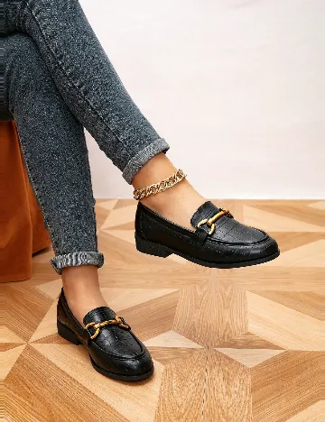 Mocasini SHEIN, negru