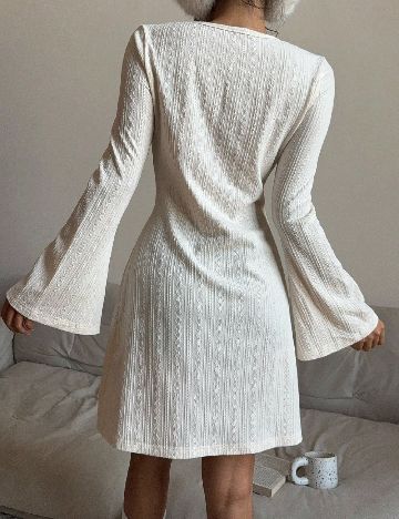 Rochie scurta SHEIN, ecru