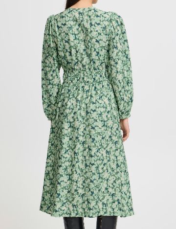 Rochie medie Ichi, verde