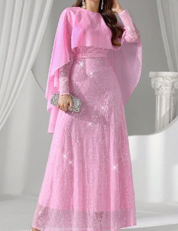 Rochie lunga SHEIN, roz