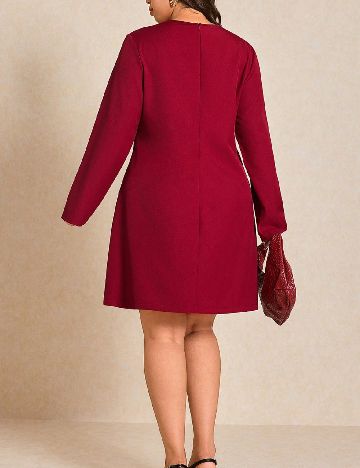 Rochie scurta SHEIN CURVE, rosu