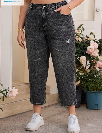 Blugi SHEIN CURVE, gri