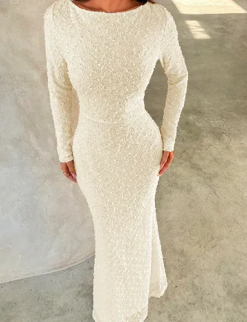 Rochie lunga SHEIN, ecru