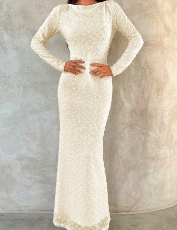 Rochie lunga SHEIN, ecru