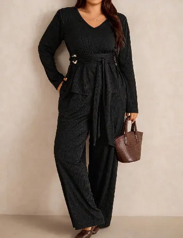 Compleu SHEIN CURVE, negru