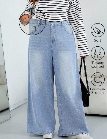 Blugi SHEIN CURVE, albastru