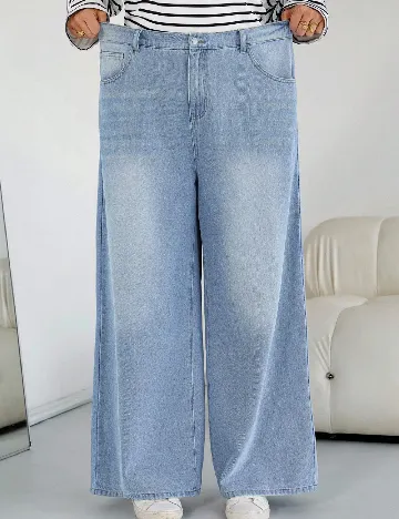 Blugi SHEIN CURVE, albastru