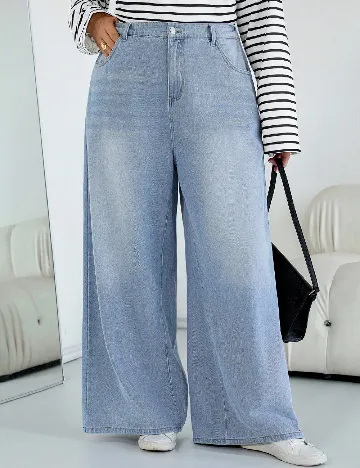 Blugi SHEIN CURVE, albastru