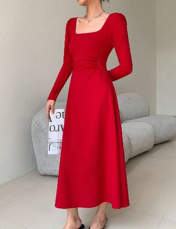 Rochie lunga SHEIN, rosu