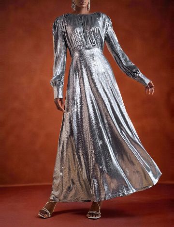 Rochie lunga SHEIN, argintiu