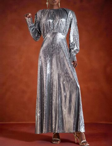 Rochie lunga SHEIN, argintiu