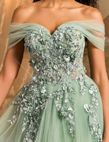 Rochie lunga SHEIN, verde