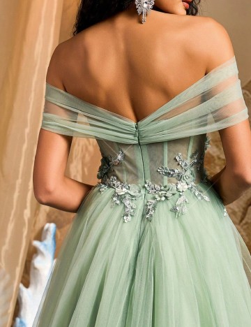 Rochie lunga SHEIN, verde