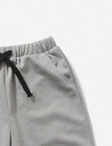 Compleu Shein Kids, negru/gri