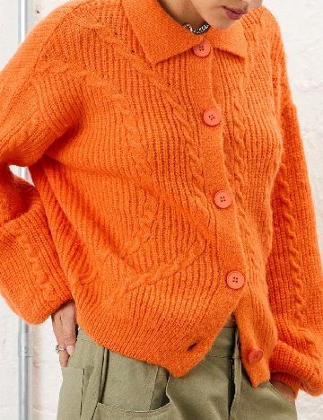 Cardigan SHEIN, portocaliu