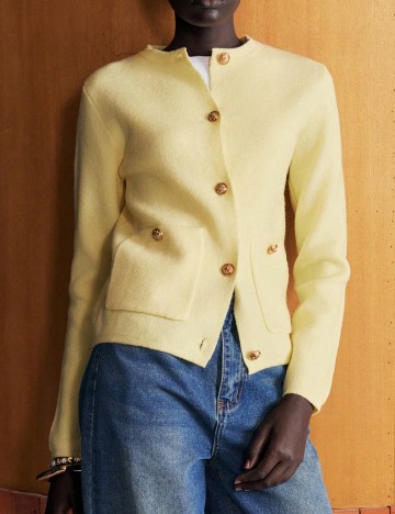 Cardigan SHEIN, galben