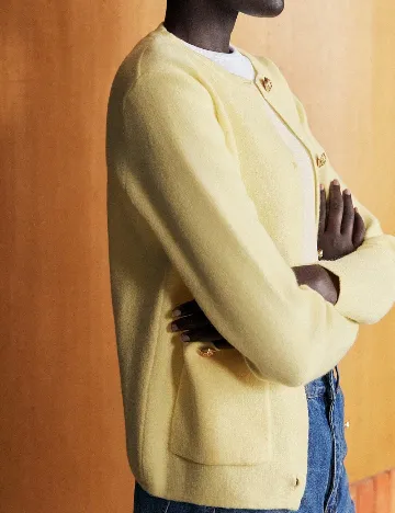 Cardigan SHEIN, galben