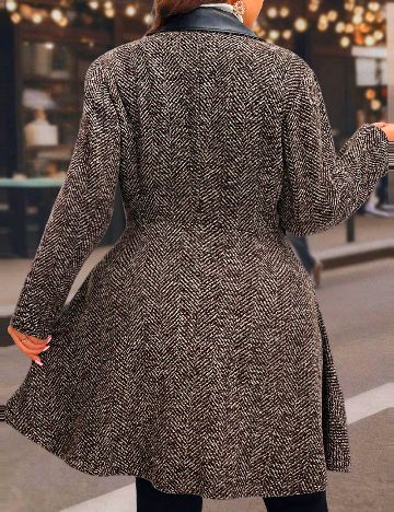 Palton SHEIN CURVE, mix culori