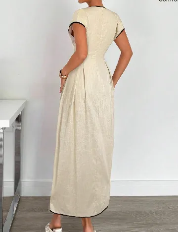 Rochie lunga SHEIN, crem