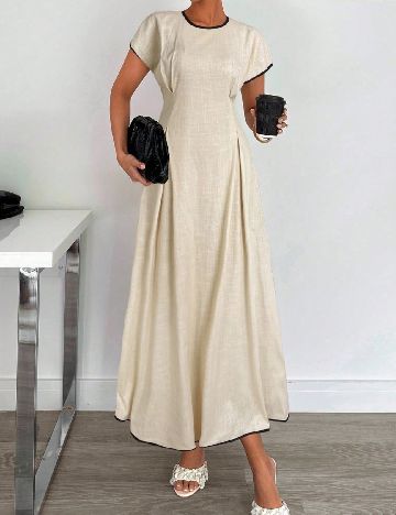 Rochie lunga SHEIN, crem