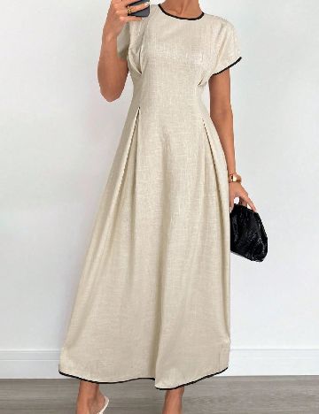 Rochie lunga SHEIN, crem