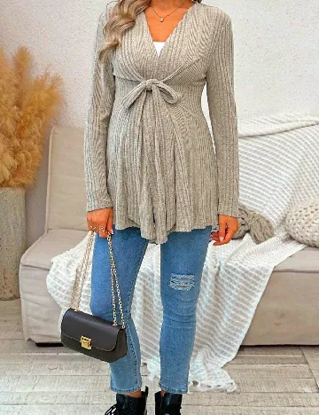 Bluza SHEIN Maternity, bej