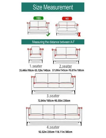 Husa pentru canapea de 4 persoane SHEIN, alb