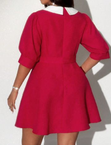 Rochie scurta SHEIN CURVE, rosu