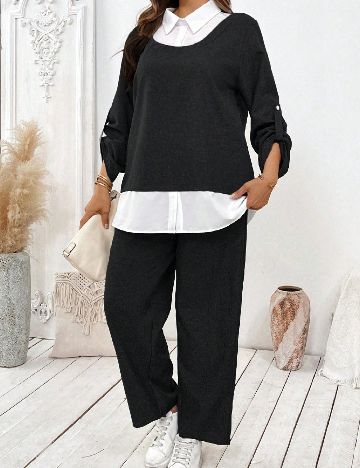 Compleu SHEIN CURVE, negru