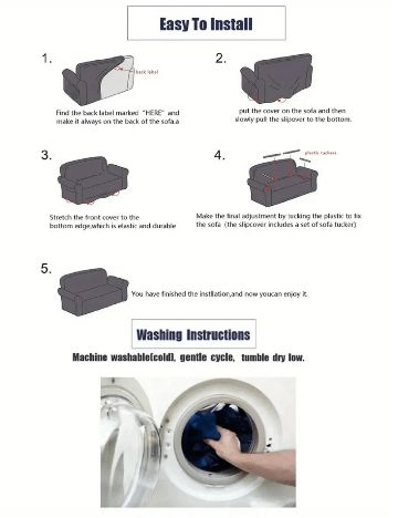Husa pentru canapea de o persoana. SHEIN, alb