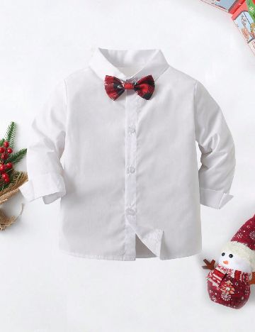 Compleu Shein Kids, alb/rosu