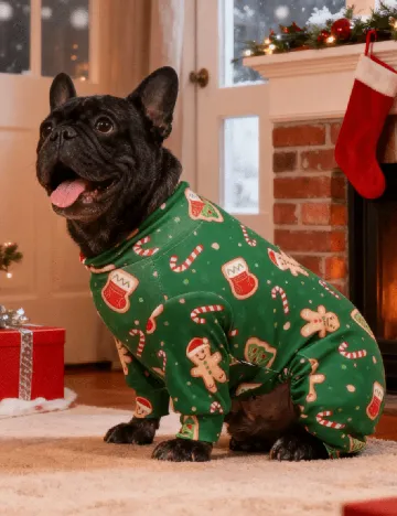 Haina pentru caini SHEIN, verde