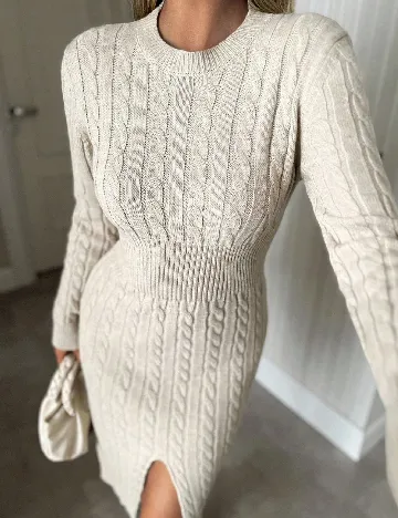 Rochie medie SHEIN, bej