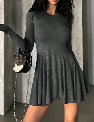 Rochie scurta Dazy, gri