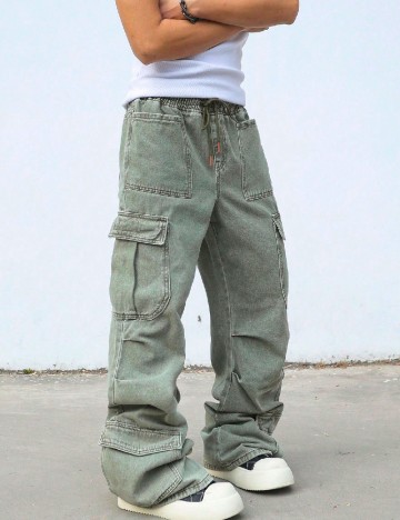 Pantaloni SHEIN, verde