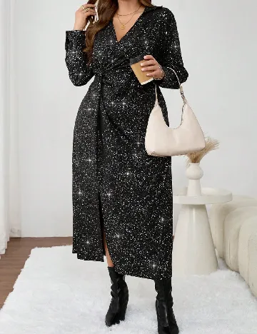 Rochie lunga SHEIN CURVE, negru