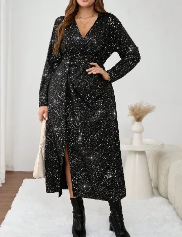 Rochie lunga SHEIN CURVE, negru