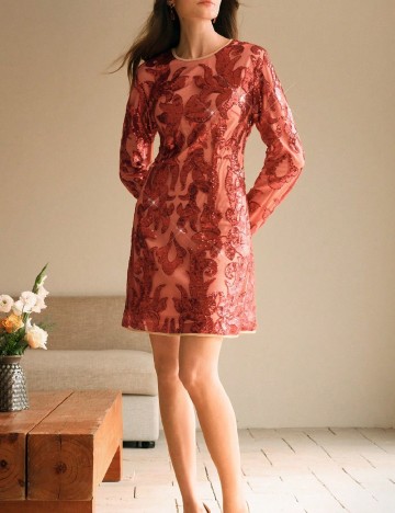 Rochie scurta Anewsta, rosu