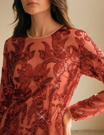 Rochie scurta Anewsta, rosu