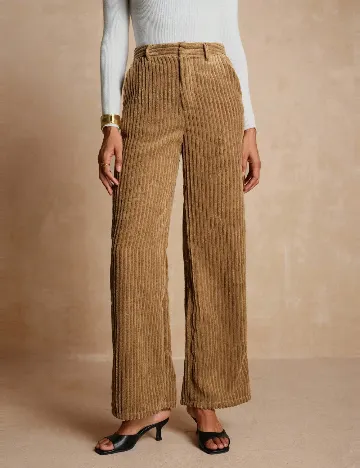 Pantaloni SHEIN, maro