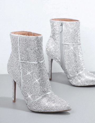 Botine SHEIN, argintiu