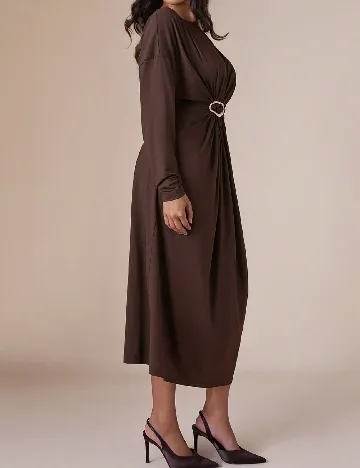 Rochie lunga Cosmina, maro