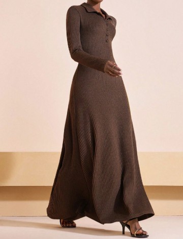 Rochie lunga SHEIN, maro
