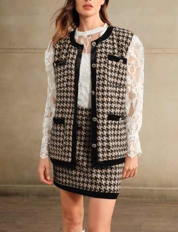 Compleu Anewsta, negru/maro