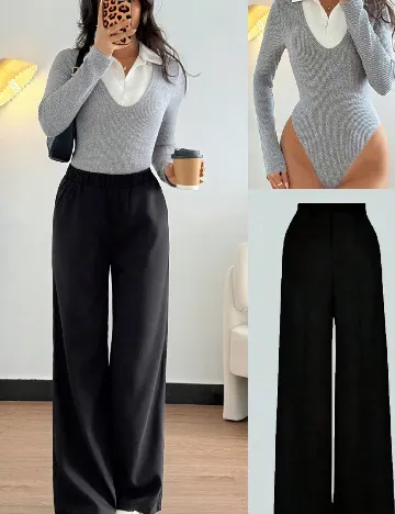 Compleu SHEIN, negru/gri