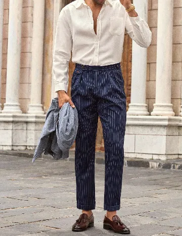 Pantaloni SHEIN, bleumarin