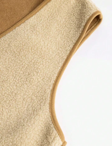 Vesta reversibila SHEIN, maro