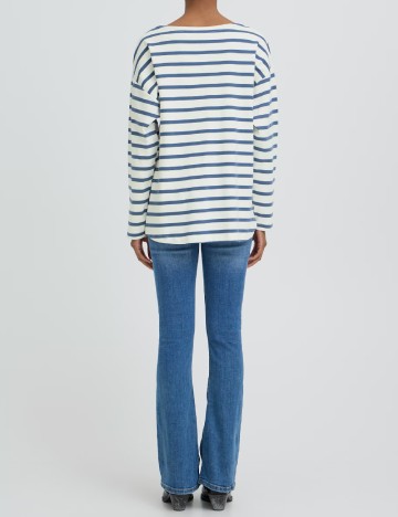 Bluza b.young, alb/albastru