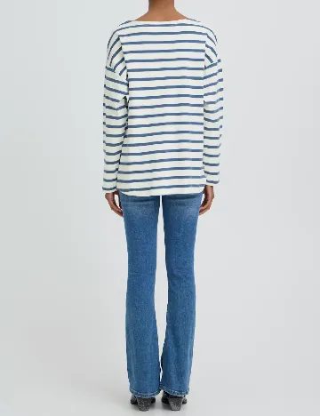 Bluza b.young, alb/albastru