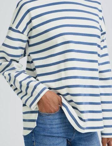 Bluza b.young, alb/albastru